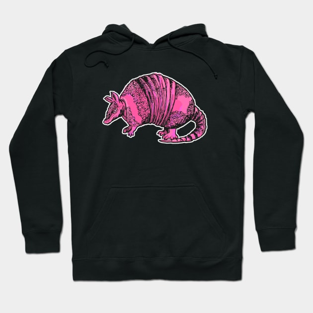 Pink Armadillo Hoodie by saitken